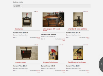 2015.08.20 - Bookbinding Tools Auction