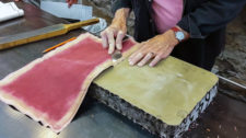 Paring Leather on a Lithographic Stone