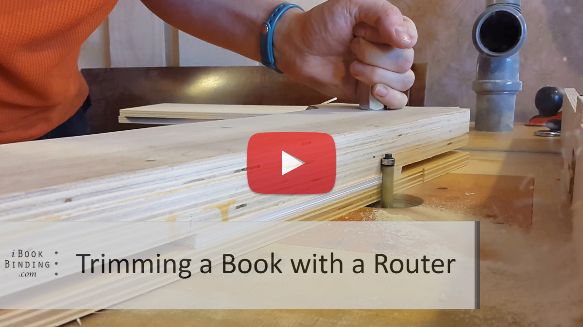 2017.04.13 - Trimming the Book Edge with a Router_