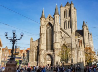 Saturday Book Market in Ghent, Belgium