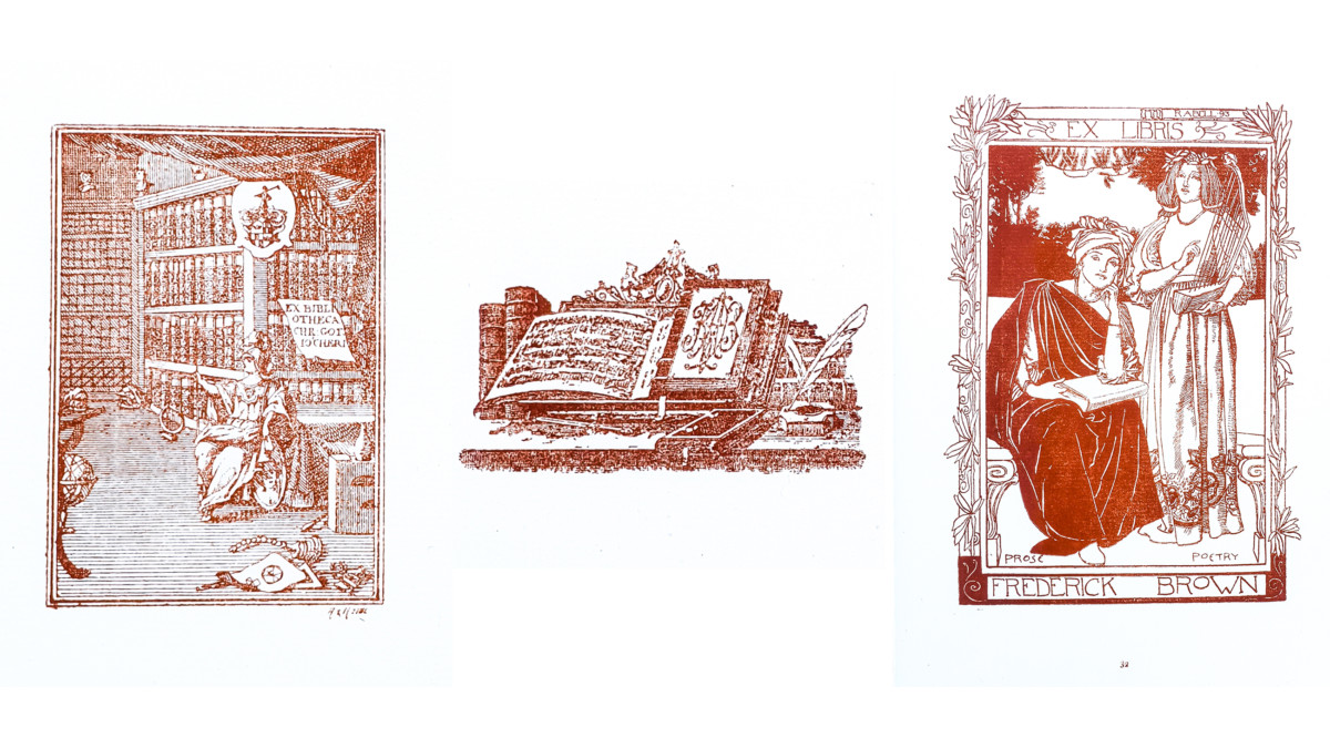 A Collection of 40 Music-Themed Ex Libris