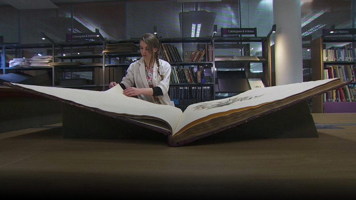 2019.01.13 - One of the Largest and Most Expensive Bird Books Displayed at Liverpool Library
