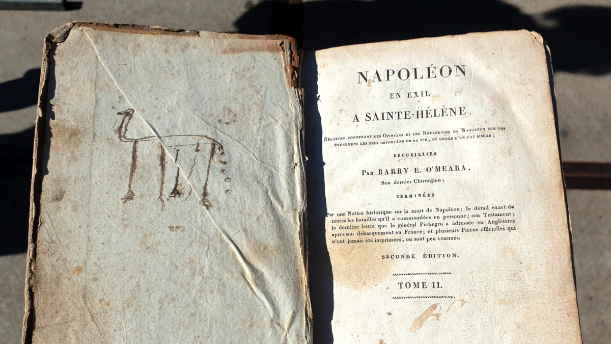 2019.09.21 - Child's Doodle in an 1822 Book About Napoleon