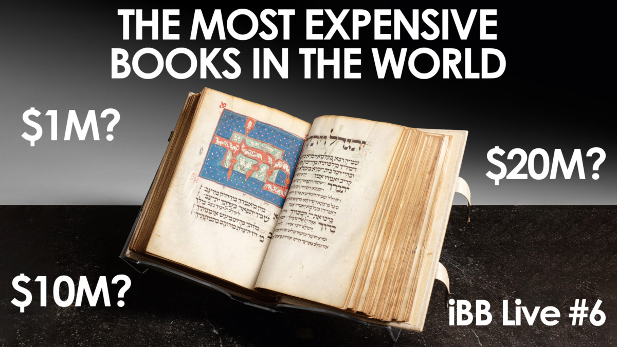 2021.09.15 - iBB Live #6 - The Most Expensive Books in the World